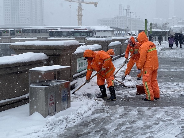 项目动态 | 以雪为令！BG大游天津项目全力以赴做好除雪工作